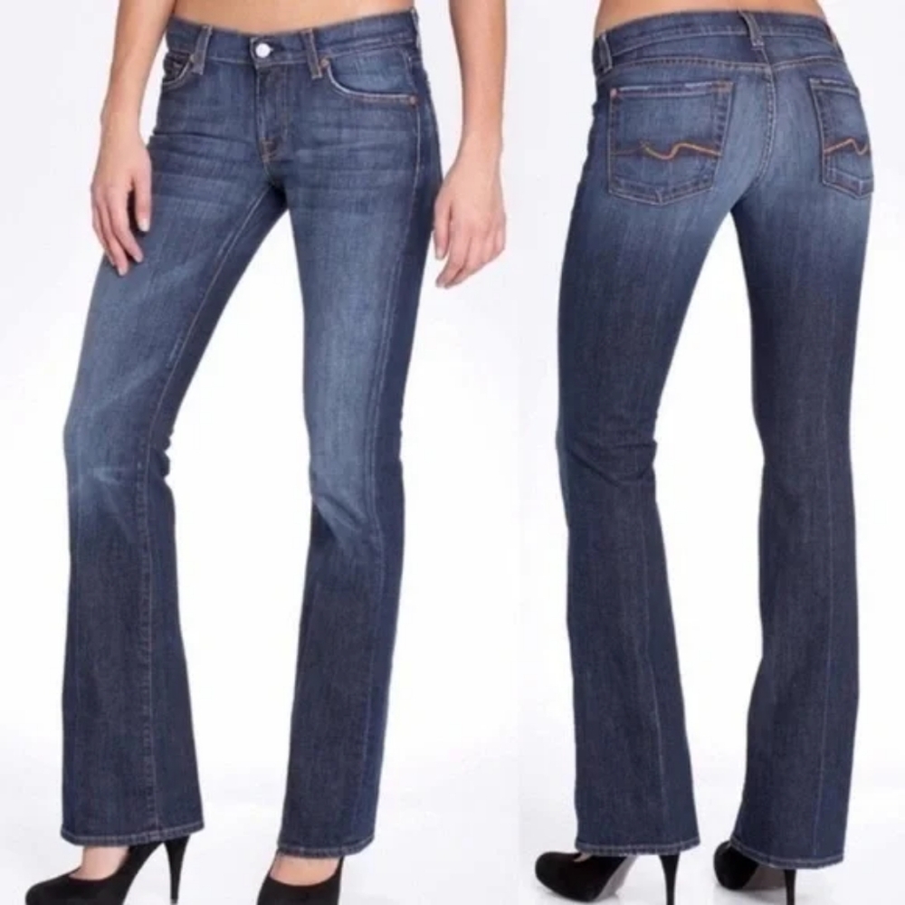 7 for all mankind flare jeans size 28 inseam between 29.5 And 30